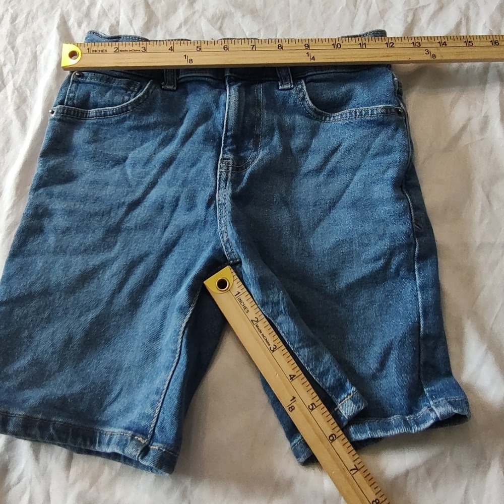 Cat &‎ Jack Denim Shorts Kids Size 8 Blue Excellent Medium Wash 5-Pocket Classic
